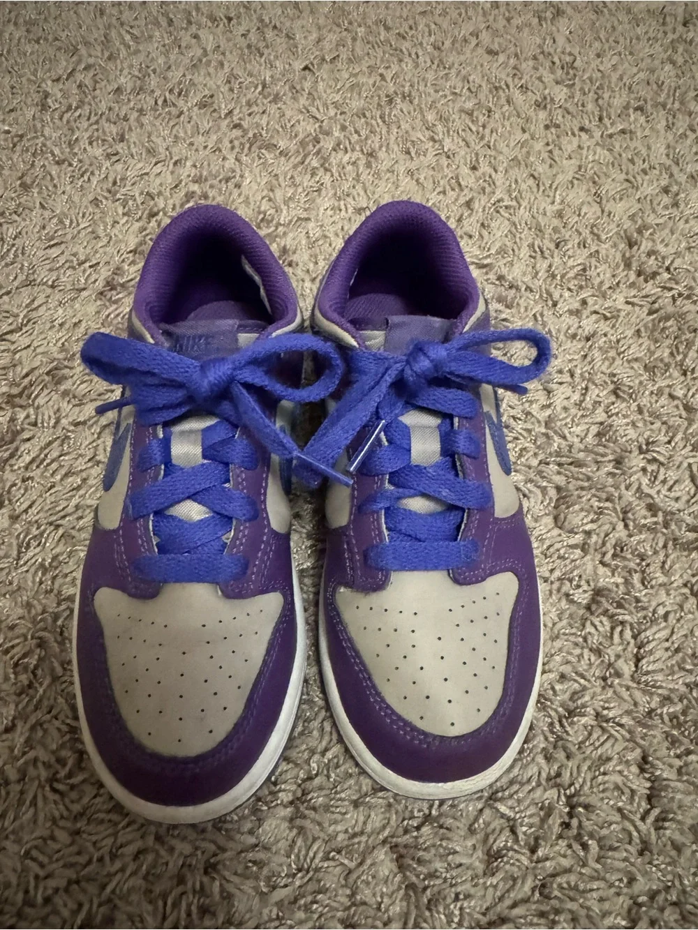 Nike Kids Purple, Gray & Blue Low-Top Sneakers
